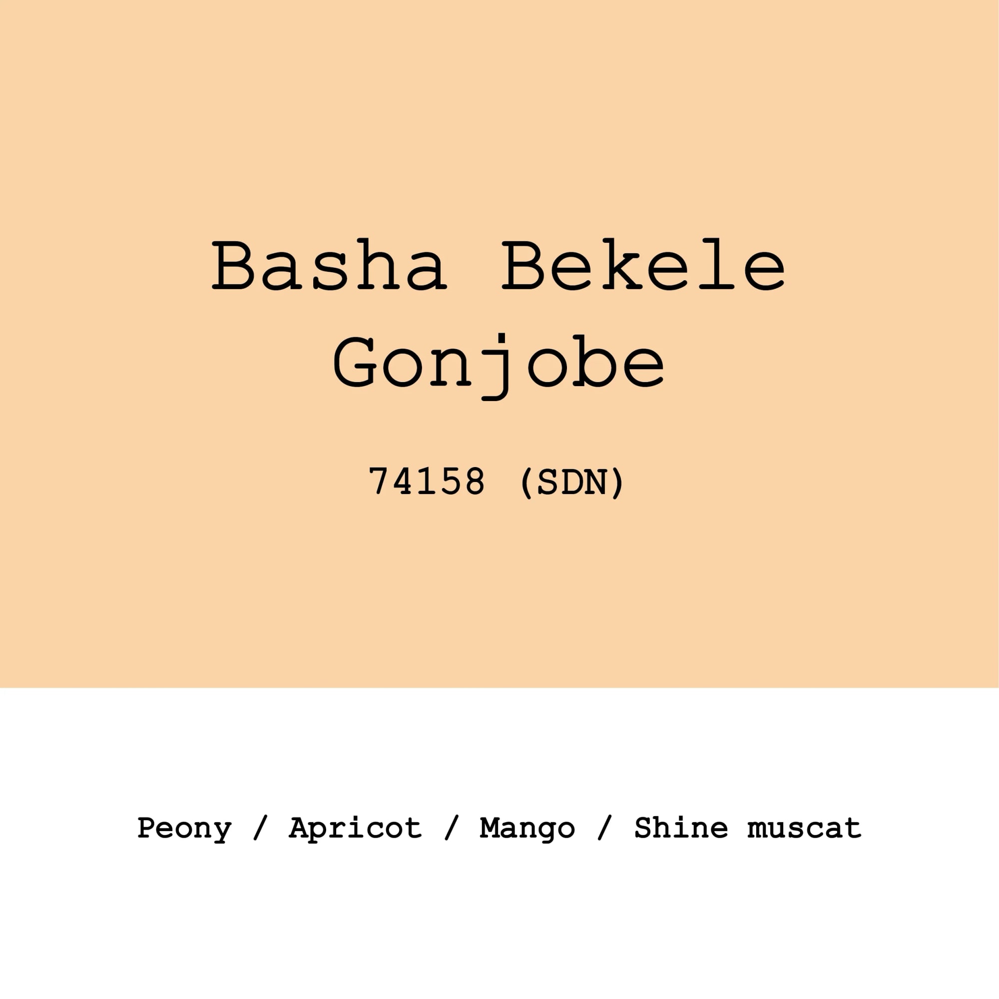 Ethiopia Gonjobe 74158 Slow dry natural - 100g