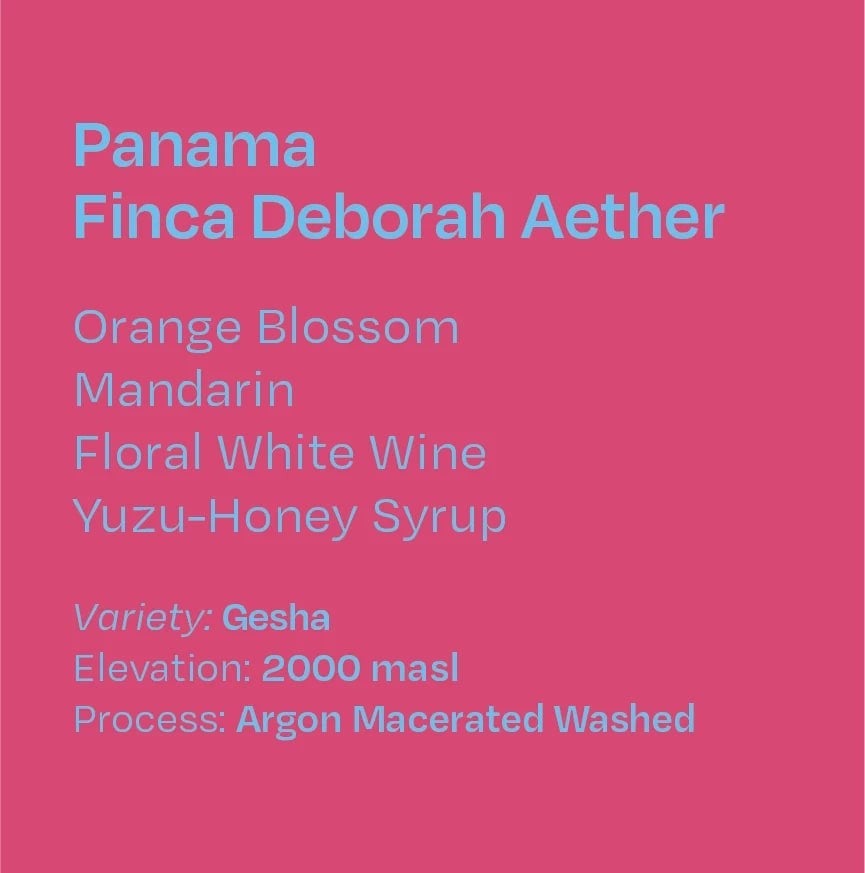 Panama Finca Deborah Aether Argon Macerated Washed Geisha - 100g